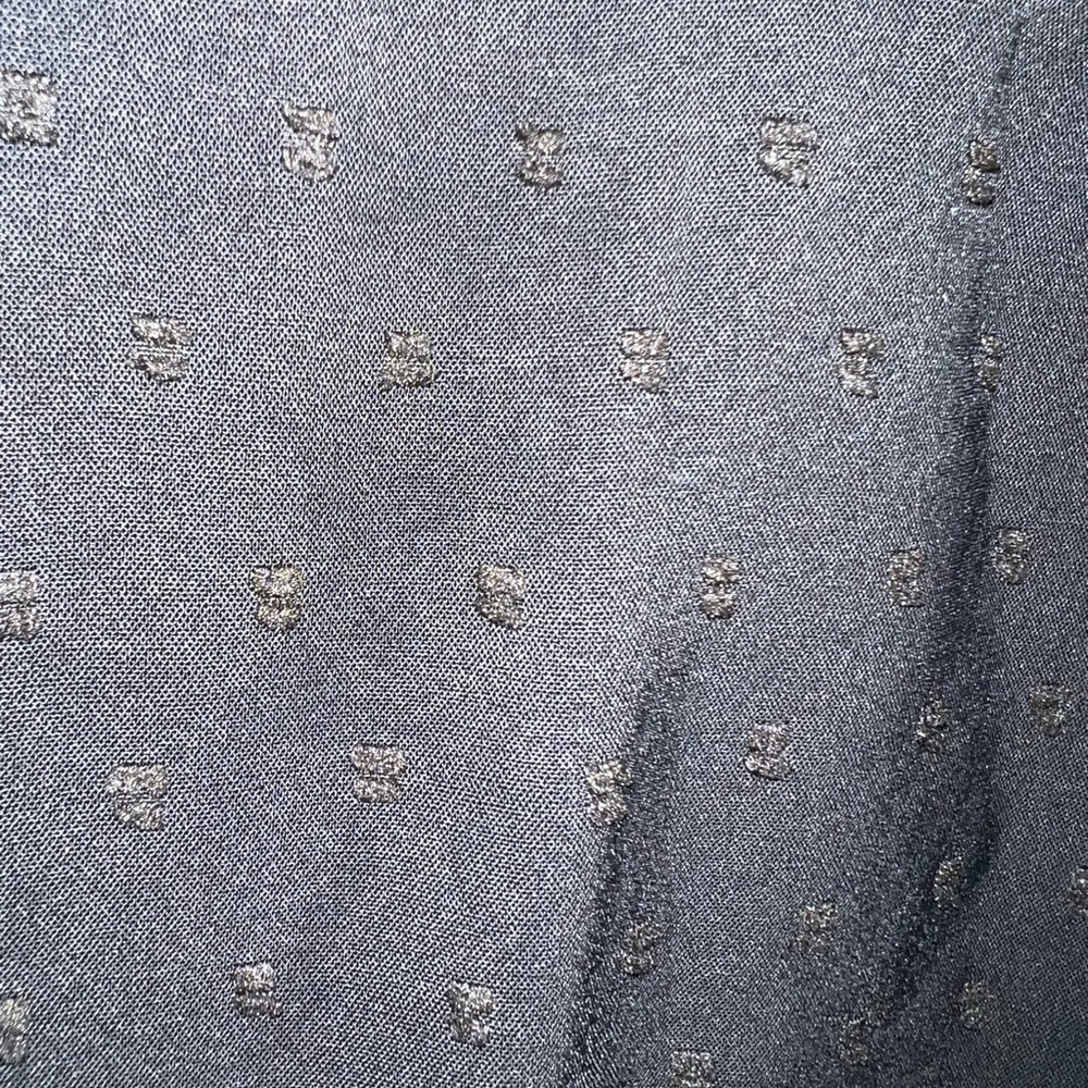 Black, short sleeve embroidered top - Picture 4 of 5